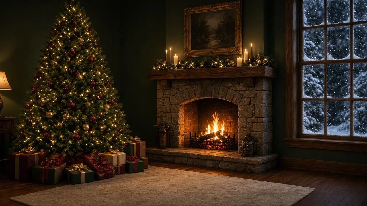 Simple Christmas card layout for a note to dad